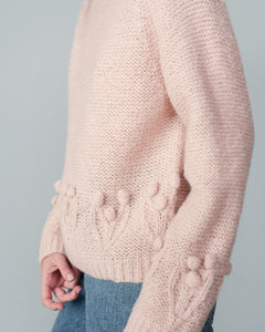 Grace & Mila Naurine embellished hem sweater Poudre