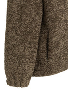 Load image into Gallery viewer, YAYA Teddy wrap jacket with tie closure Slate Brown
