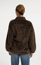 Load image into Gallery viewer, YAYA Teddy wrap jacket with tie closure Slate Brown

