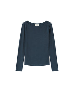 Grace & Mila Stanley boat neck top Bleu Petrole