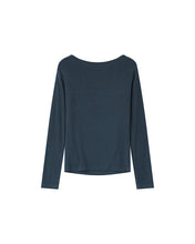 Load image into Gallery viewer, Grace &amp; Mila Stanley boat neck top Bleu Petrole
