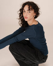 Load image into Gallery viewer, Grace &amp; Mila Stanley boat neck top Bleu Petrole
