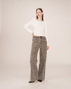 Grace & Mila Stanley boat neck top Ivory