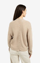 Load image into Gallery viewer, YAYA Button back textured knit Oxford Tan Brown Melange - CW CW 
