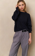 Load image into Gallery viewer, YAYA Textured knitted sweater Inkwell Blue
