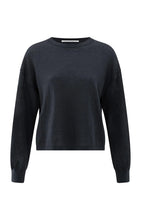Load image into Gallery viewer, YAYA Textured knitted sweater Inkwell Blue
