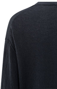 YAYA Textured knitted sweater Inkwell Blue
