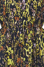 Load image into Gallery viewer, Ichi Azino print belted dress Total Eclipse Animal Abstract
