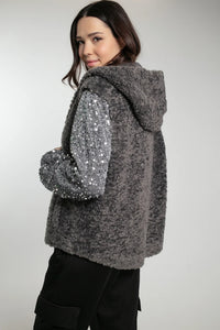 Nooki Trinity hooded gilet Charcoal