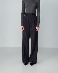 Grace & Mila Neve classic pinstripe trouser Marine