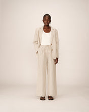 Load image into Gallery viewer, Grace &amp; Mila Perry pinstripe soft trouser Beige
