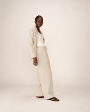 Load image into Gallery viewer, Grace &amp; Mila Perry pinstripe soft trouser Beige
