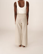 Load image into Gallery viewer, Grace &amp; Mila Perry pinstripe soft trouser Beige
