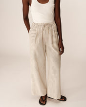 Load image into Gallery viewer, Grace &amp; Mila Perry pinstripe soft trouser Beige
