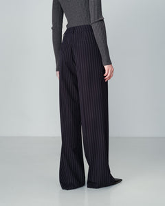 Grace & Mila Neve classic pinstripe trouser Marine