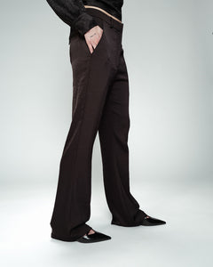 Grace & Mila Oslo satin trousers Noir