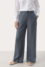 Load image into Gallery viewer, Part Two Ninnes classic wide leg linen trouser Turbulence
