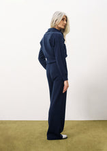 Load image into Gallery viewer, FRNCH Nandy Button high neck knit Bleu Marine
