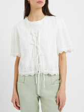 Load image into Gallery viewer, Great Plains Cadiz cut out broderie jacket Milk
