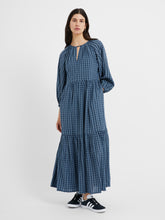 Load image into Gallery viewer, Great Plains Tangier tile eco print dress Summer Navy
