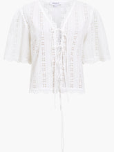 Load image into Gallery viewer, Great Plains Cadiz cut out broderie jacket Milk
