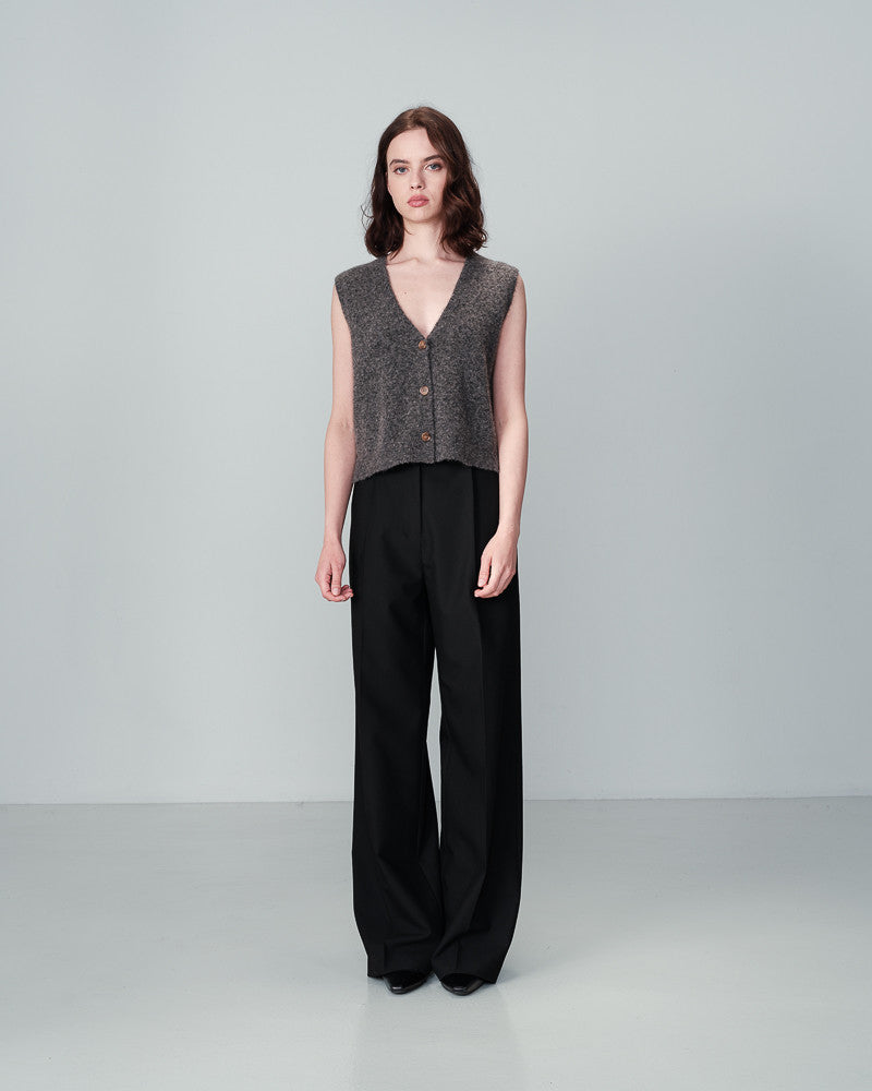 Grace & Mila Nars knitted waistcoat Anthracite