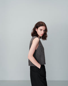 Grace & Mila Nars knitted waistcoat Anthracite