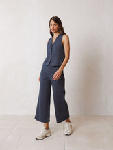 Load image into Gallery viewer, Indi &amp; Cold James knitted jacquard trouser Azul
