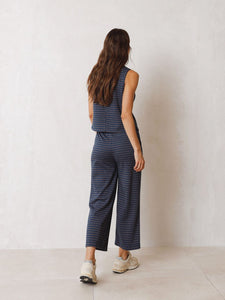 Indi & Cold James knitted jacquard trouser Azul
