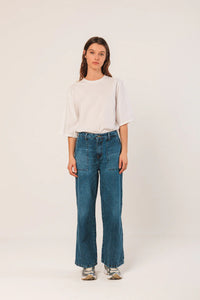 Indi & Cold Cargo pocket jean Indigo Mid Wash