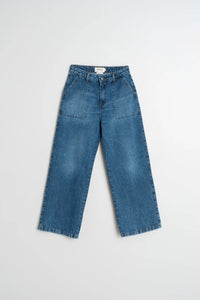 Indi & Cold Cargo pocket jean Indigo Mid Wash