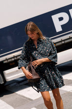 Load image into Gallery viewer, Indi &amp; Cold Floral print shirt dress Marino
