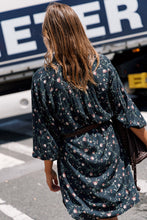 Load image into Gallery viewer, Indi &amp; Cold Floral print shirt dress Marino
