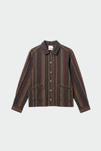 Load image into Gallery viewer, Indi &amp; Cold Multi stripe twill overshirt Carbon Multi

