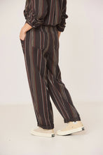 Load image into Gallery viewer, Indi &amp; Cold Striped twill trousers Carbon Multi
