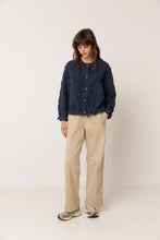 Load image into Gallery viewer, Indi &amp; cold Quilted cotton jacket Indigo Blue
