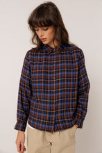 Load image into Gallery viewer, Indi &amp; Cold Checkered colour woven shirt Chocolate Blue
