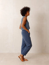 Load image into Gallery viewer, Indi &amp; Cold textured garment dyed trouser Indigo
