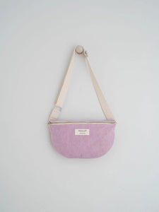 Indi & Cold Recycled cotton cross body bag Lavender.