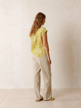 Load image into Gallery viewer, Indi &amp; Cold Fluorescent Liberty print blouse Lime
