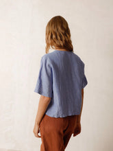 Load image into Gallery viewer, Indi &amp; Cold Double breasted shirt Glacial Blue
