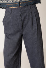 Load image into Gallery viewer, Indi &amp; Cold Pleated pinstripe trouser Indigo Blue - CW CW 
