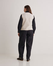 Load image into Gallery viewer, Yerse Boiled wool patch pocket gilet Ecru
