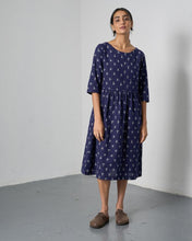 Load image into Gallery viewer, Bibico Orla jacquard dress Ikat Navy - CW CW 
