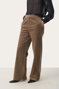 Part Two Clarisse corduroy trousers Walnut