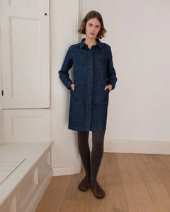 Bibico Ocean utilitarian shirt dress Denim