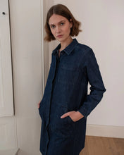 Load image into Gallery viewer, Bibico Ocean utilitarian shirt dress Denim
