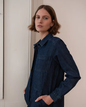 Load image into Gallery viewer, Bibico Ocean utilitarian shirt dress Denim
