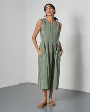 Load image into Gallery viewer, Bibico Elaine double gauze sundress Green Stripe - CW CW 
