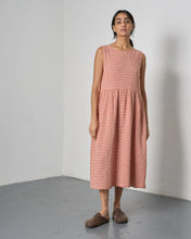 Load image into Gallery viewer, Bibico Elaine gingham check sundress Rust - CW CW 
